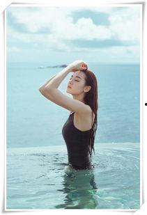 迪丽热巴穿泳装的照片,展现青春活力魅力